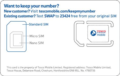 tesco nano sim card replacement